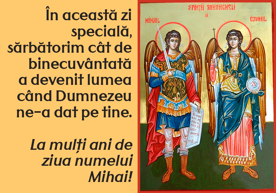 Felicitări creștine de Sf. Mihail și Gavriil