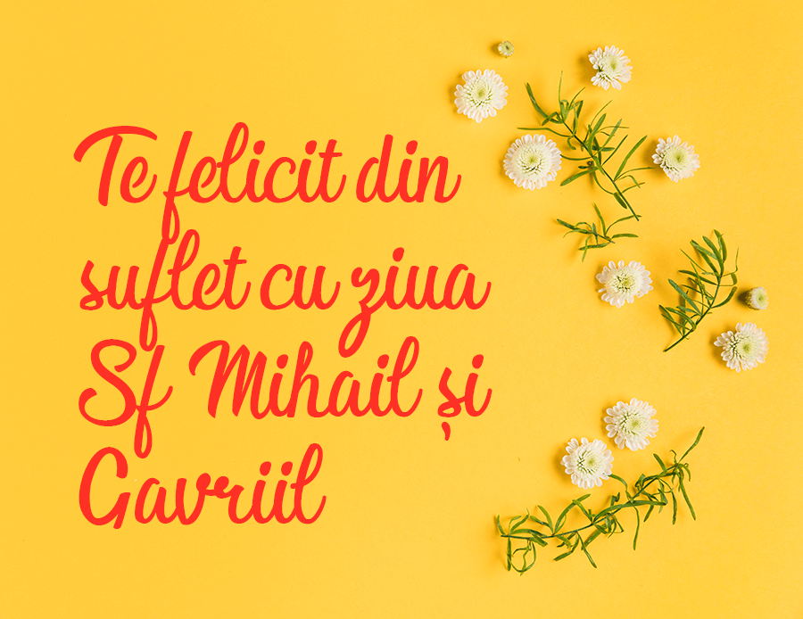 Felicitări ilustrate de Sf. Mihail și Gavriil