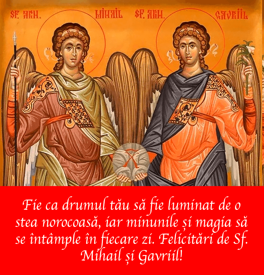 Felicitări personalizate de Sf. Mihail și Gavriil