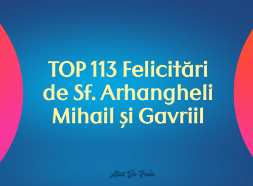 La mulți ani de Sf. Mihail și Gavriil