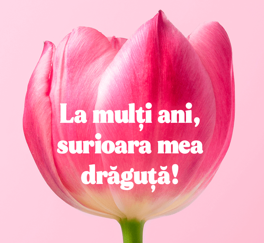 La mulți ani, surioara mea drăguță