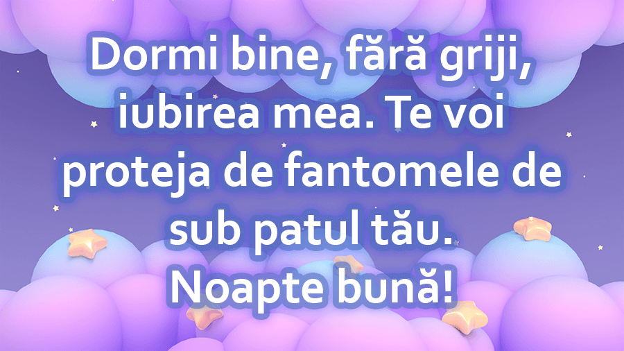 Mesaj de dragoste de noapte bună pentru iubita