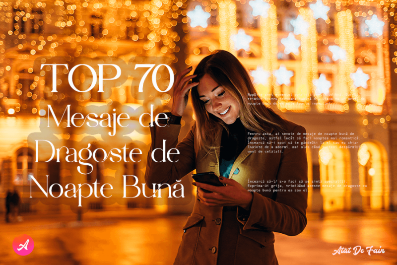 Mesaje de dragoste și de noapte bună