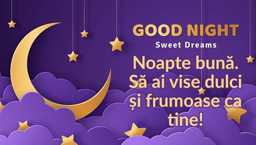 Mesaje dulci de noapte bună