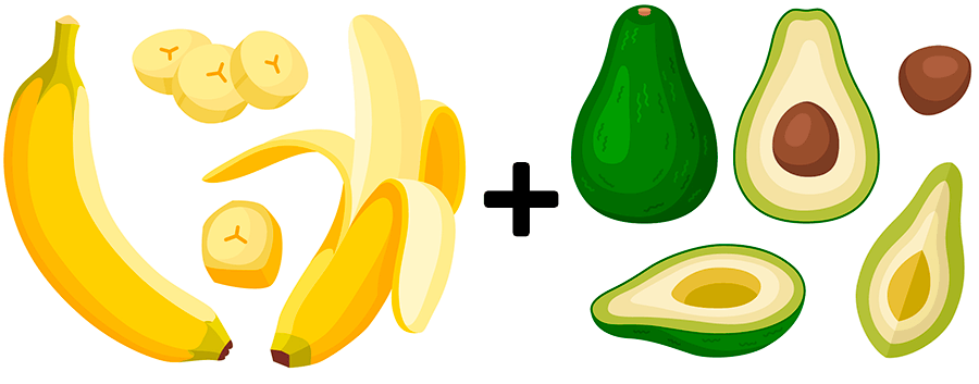 Piure cu iaurt, banană și avocado Piure cu iaurt, banană și avocado