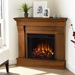 Șemineu electric pe colț