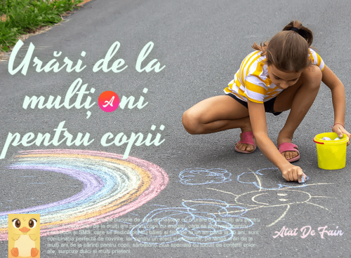 Urări de la mulți ani pentru copii