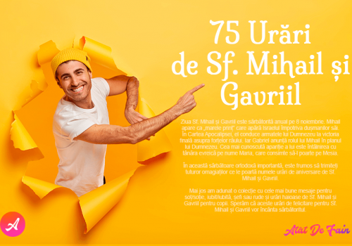 Urări de Sf. Mihail și Gavriil