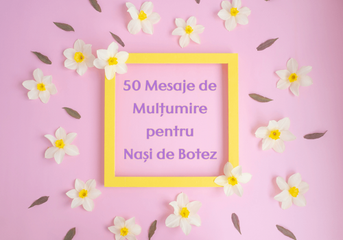 Mesaje de mulțumire pentru nași de botez