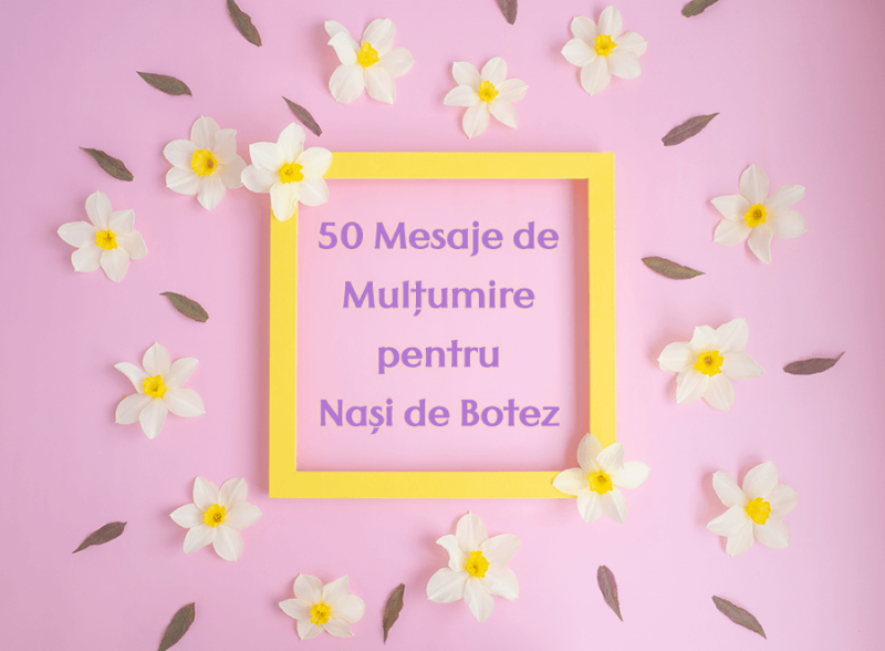 Mesaje de mulțumire pentru nași de botez